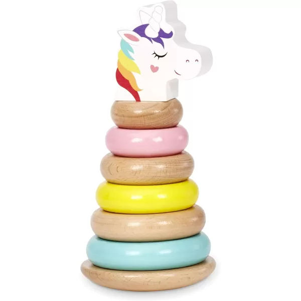 Little Tikes Wooden Critters LlamaCorn Shape Stacker Developmental ToyWooden Critters Shape Stacker unicorn