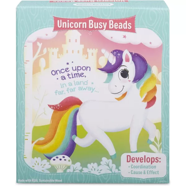 Little Tikes Wooden Critters Unicorn Busy Beads Maze Developmental ToyBusy Beads Multicolor