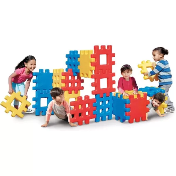 Little Tikes Big Waffle Block Set  18 pieces BlueRedYellowBig Waffle Block Set