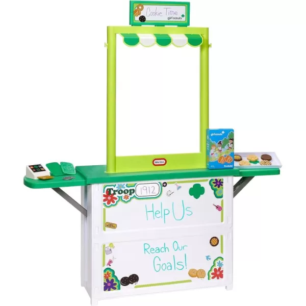 Little Tikes Girl Scout Cookie Booth with 19 Accessories Cookie Selling Pretend Play Toy for Indoor and Outdoor for Kids Ages 3 Years