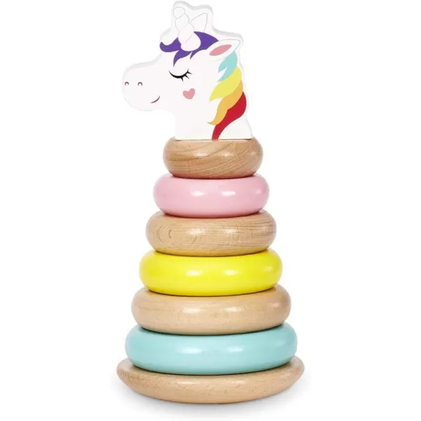 Little Tikes Wooden Critters LlamaCorn Shape Stacker Developmental ToyWooden Critters Shape Stacker unicorn