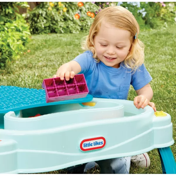 Little Tikes Build ampamp Splash Water Table with 25 Piece Accessories  WetDry Play IndoorOutdoor with Removeable GrowwithMe LegsMulticolor