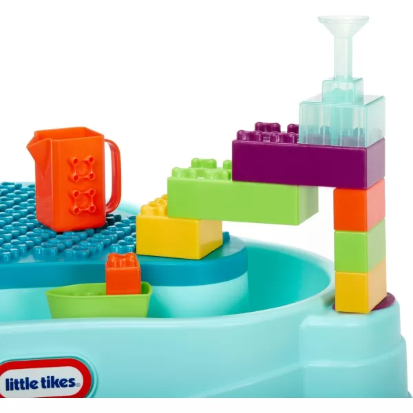 Little Tikes Build ampamp Splash Water Table with 25 Piece Accessories  WetDry Play IndoorOutdoor with Removeable GrowwithMe LegsMulticolor