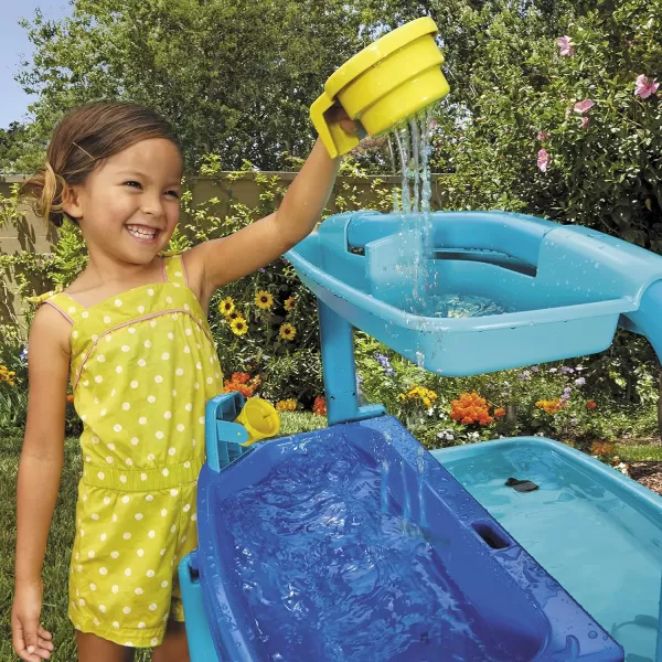 Little Tikes Easy Store Outdoor Folding Water Play Table with Accessories for Kids Children Boys ampamp Girls 3 Years Mutlicolor 660429C3Mutlicolor