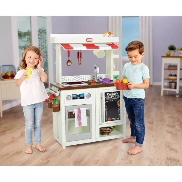 Little Tikes First Market Kitchen Pretend Play Kitchen wOver 20 Accessories