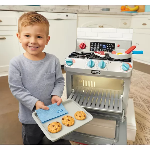 Little Tikes First Oven Realistic Pretend Play Appliance for Kids Play Kitchen with 11 Accessories and Realistic Cooking Sounds Unique Toy MultiColor Ages 2