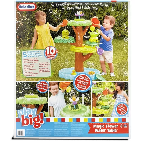 Little Tikes Magic Flower Water Table with Blooming Flower and 10 Accessories Multicolor Model 651342M MediumMulticolor