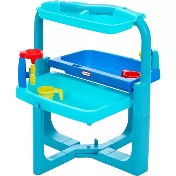 Little Tikes Easy Store Outdoor Folding Water Play Table with Accessories for Kids Children Boys ampamp Girls 3 Years Mutlicolor 660429C3Mutlicolor