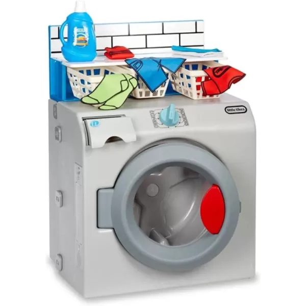 Little Tikes First Washer Dryer  Realistic Pretend Play Appliance for Kids Interactive Toy Washing Machine with 11 Laundry Accessories Unique Toy Ages 2Multicolor