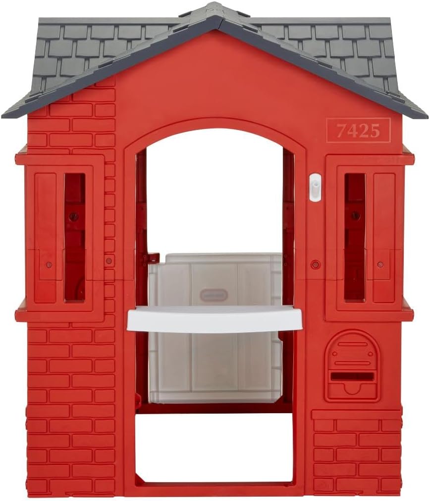 imageLittle Tikes Cape Cottage Playhouse with Working Door Windows and Shutters  Red For Kids 26 Years OldRed