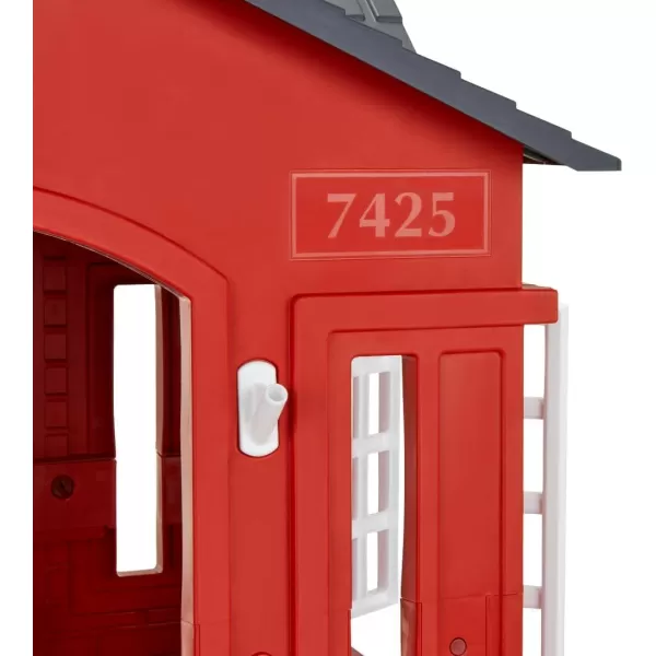 imageLittle Tikes Cape Cottage Playhouse with Working Door Windows and Shutters  Red For Kids 26 Years OldRed