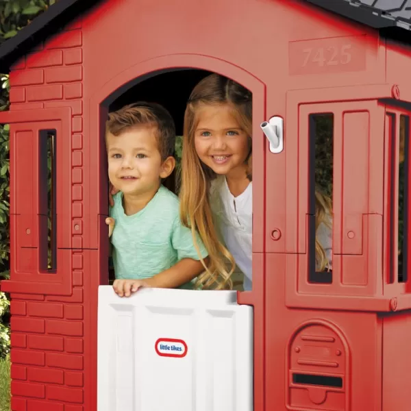 imageLittle Tikes Cape Cottage Playhouse with Working Door Windows and Shutters  Red For Kids 26 Years OldRed