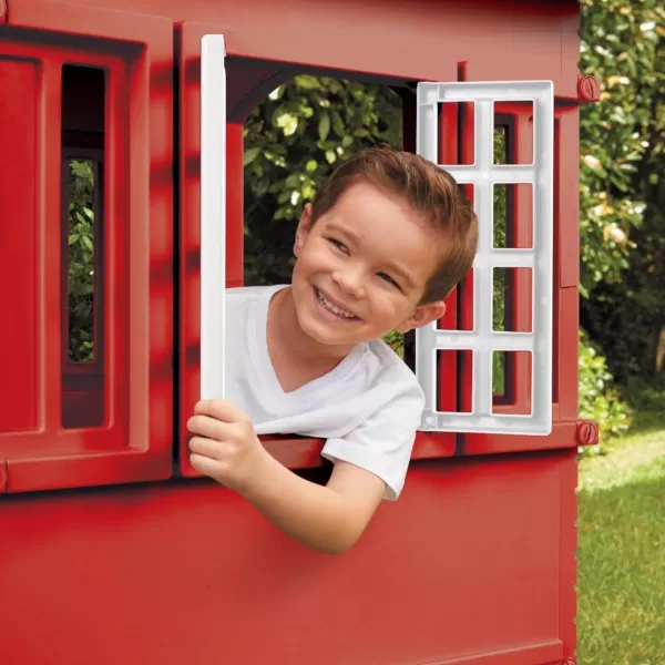imageLittle Tikes Cape Cottage Playhouse with Working Door Windows and Shutters  Red For Kids 26 Years OldRed