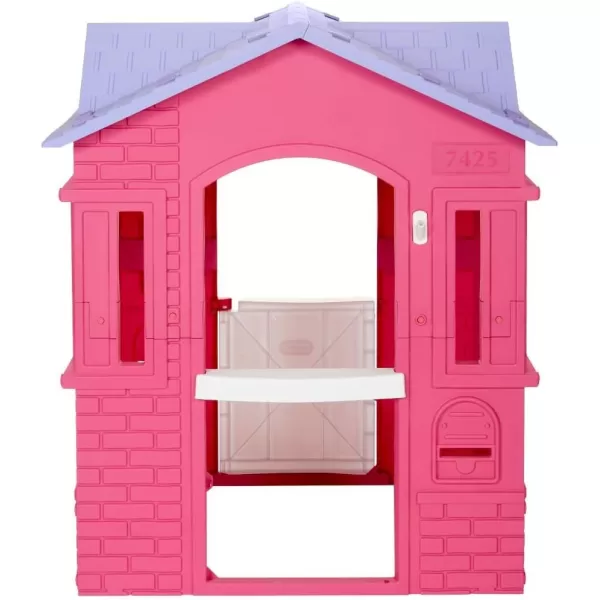 imageLittle Tikes Cape Cottage Playhouse with Working Door Windows and Shutters  Tan Toddlers Ages 2 YearsPink