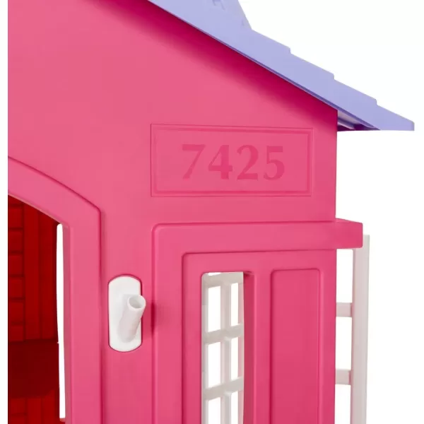 imageLittle Tikes Cape Cottage Playhouse with Working Door Windows and Shutters  Tan Toddlers Ages 2 YearsPink