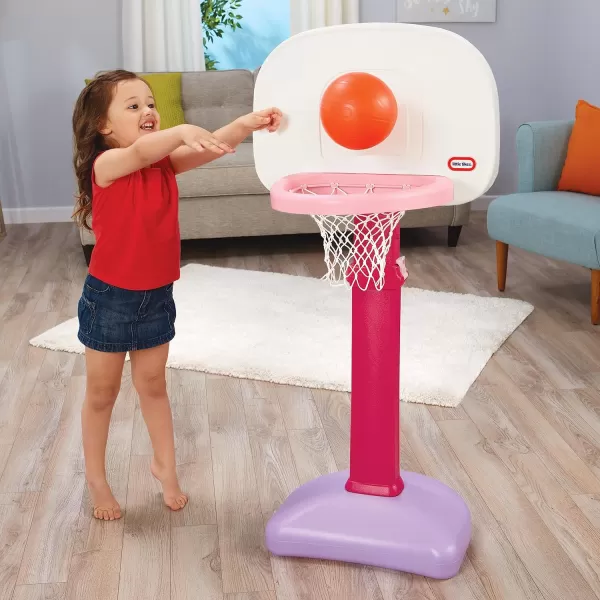 imageLittle Tikes Easy Score Basketball Set Pink Amazon Exclusive 2200 L x 2375 W x 6100 H InchesPink