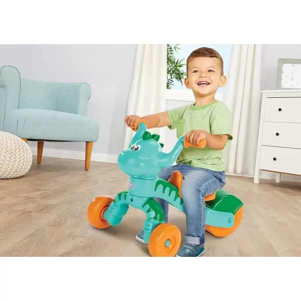 imageLittle Tikes Go and Grow Dino Indoor Outdoor Ride On Toy Trike for Preschool Kids  Toddlers Dinosaur Inspired Toys and Toddler Trike to Develop Motor Skills for Boys Girls Age 13 YearsMulticolor