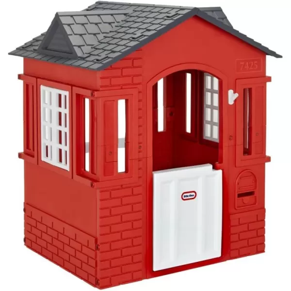 imageLittle Tikes Cape Cottage Playhouse with Working Door Windows and Shutters  Red For Kids 26 Years OldRed