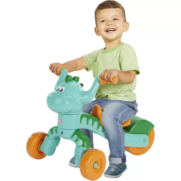 imageLittle Tikes Go and Grow Dino Indoor Outdoor Ride On Toy Trike for Preschool Kids  Toddlers Dinosaur Inspired Toys and Toddler Trike to Develop Motor Skills for Boys Girls Age 13 YearsMulticolor