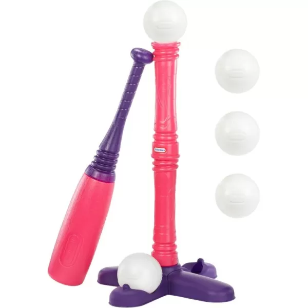 imageLittle Tikes TBall Set Pink 5 Balls for Toddlers Ages 18 Months  Amazon ExclusiveFull Set  T  Baseball Bat  5 Balls