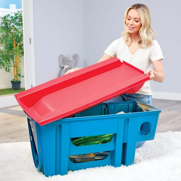 imageLittle Tikes Easy Store Slide ampamp Explore Indoor Outdoor Climber Playset for Toddlers Kids Ages 13 YearsMulticolor