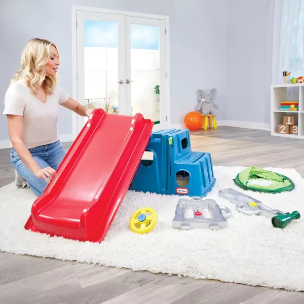 imageLittle Tikes Easy Store Slide ampamp Explore Indoor Outdoor Climber Playset for Toddlers Kids Ages 13 YearsMulticolor