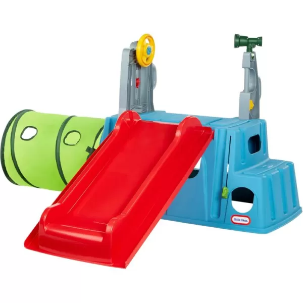 imageLittle Tikes Easy Store Slide ampamp Explore Indoor Outdoor Climber Playset for Toddlers Kids Ages 13 YearsMulticolor