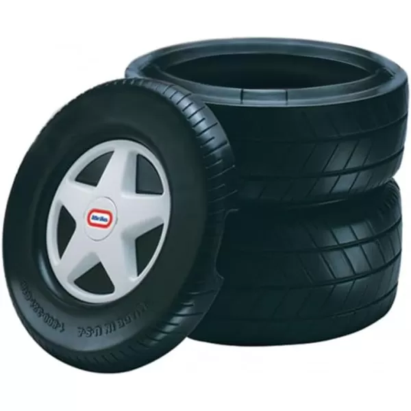 imageLittle Tikes Classic Racing Tire Toy ChestBlackWhite