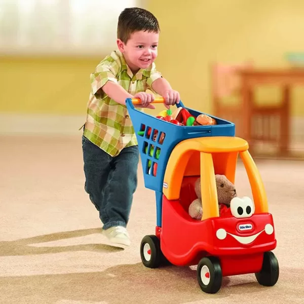 imageLittle Tikes Cozy Shopping Cart RedYellowMulticolor