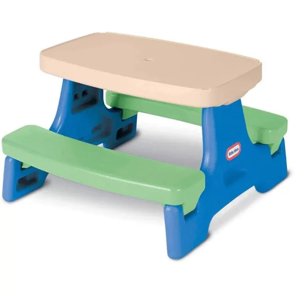 imageLittle Tikes Easy Store Jr Kid Picnic Play Table BluegreenBlue green