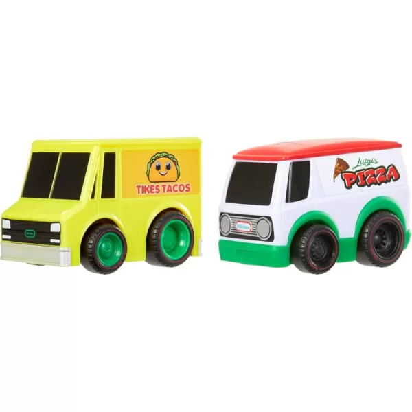 imageLittle Tikes My First Cars Crazy Fast Cars 2Pack Dine Dashers Food Vehicle Themed Pullback Toy Car Vehicle Goes up to 50 ft