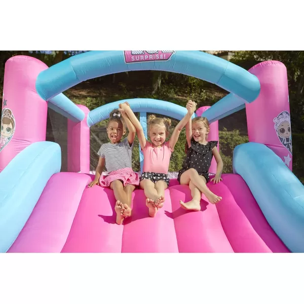 imageLOL Surprise Jump n Slide Inflatable Bounce House with Blower