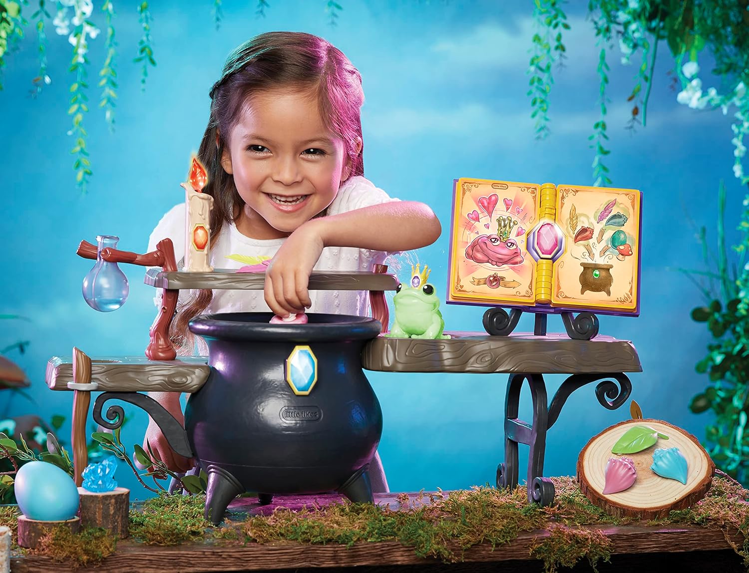 imageLittle Tikes Magic Workshop Roleplay Tabletop Play Set for Kids Boys Girls 3Multicolor