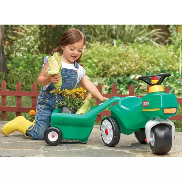 imageLittle Tikes Tractor ampamp Cart FoottoFloor RideOn for Boys and Girls Ages 15 Years