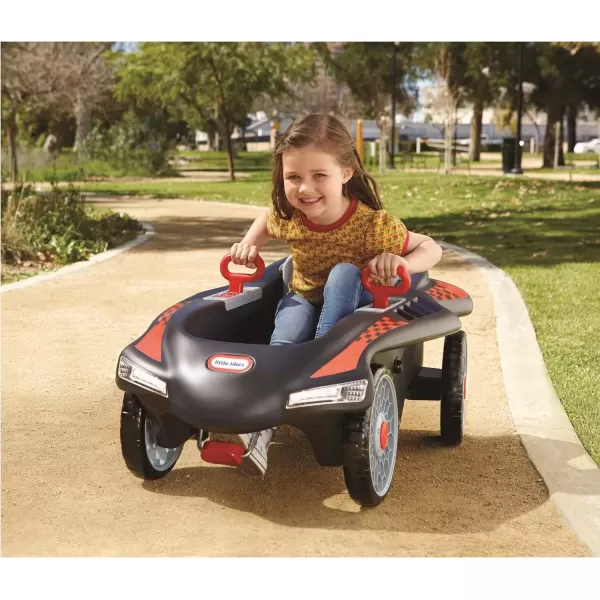imageLittle Tikes Jett Car Racer Black Ride On Car with Adjustable Seat Back Dual Handle Rear Wheel Steering Racing Control Kid Powered Fun Great Gift for Kids Toys for Girls Boys Ages 310 YearsMulti