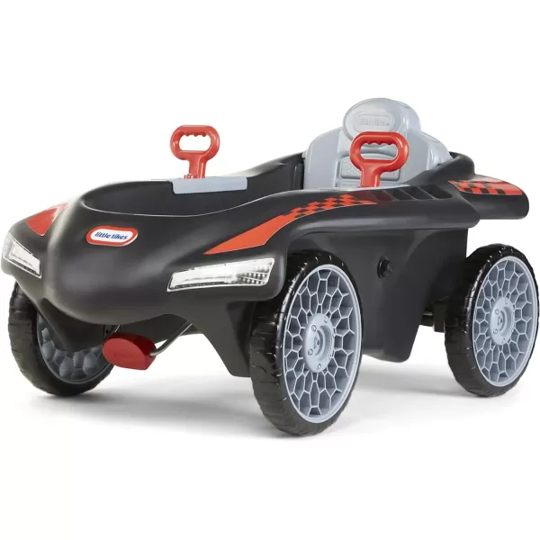 imageLittle Tikes Jett Car Racer Black Ride On Car with Adjustable Seat Back Dual Handle Rear Wheel Steering Racing Control Kid Powered Fun Great Gift for Kids Toys for Girls Boys Ages 310 YearsMulti