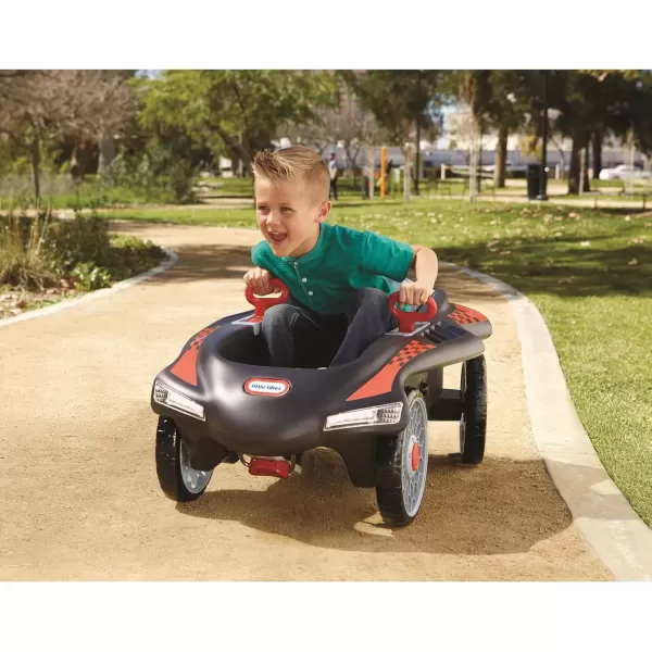 imageLittle Tikes Jett Car Racer Black Ride On Car with Adjustable Seat Back Dual Handle Rear Wheel Steering Racing Control Kid Powered Fun Great Gift for Kids Toys for Girls Boys Ages 310 YearsMulti