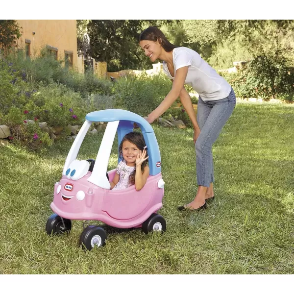 imageLittle Tikes Princess Cozy Coupe  30th Anniversary WhiteBluePink 295 x 165 x 335 inchesPrincess Coupe