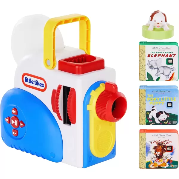 imageLittle Tikes Story Dream Machine Starter Set Storytime Books Little Golden Book Audio Play The Poky Little Puppy Character Nightlight Toy Gift for Toddlers and Kids Girls Boys Ages 3Multicolor