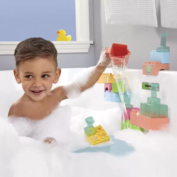 imageLittle Tikes Baby Builders  Splash Blocks First Blocks for Babies and Toddlers Easy to Connect Bath Toy Water Play