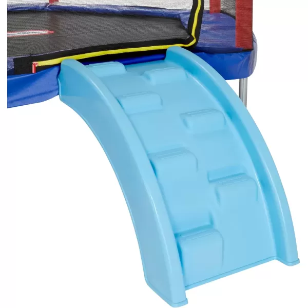 imageLittle Tikes Climb n Slide 7ft Trampoline Outdoor Ages 310 with Slide and Climbing Steps Boys and Girls Attached Shoe Holder