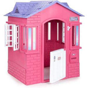 imageLittle Tikes Cape Cottage House Pink with Working Door Working Window Shutters Flag Holder Easy Installation Process For Kids 28 Years Old