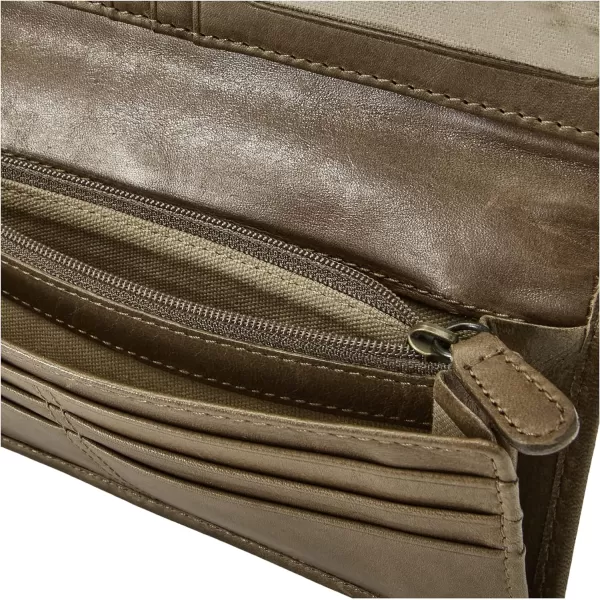 FRYE Melissa Continental Snap Leather Wallet