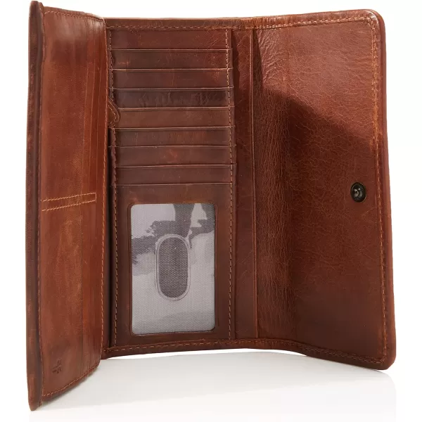 FRYE Melissa Continental Snap Leather Wallet