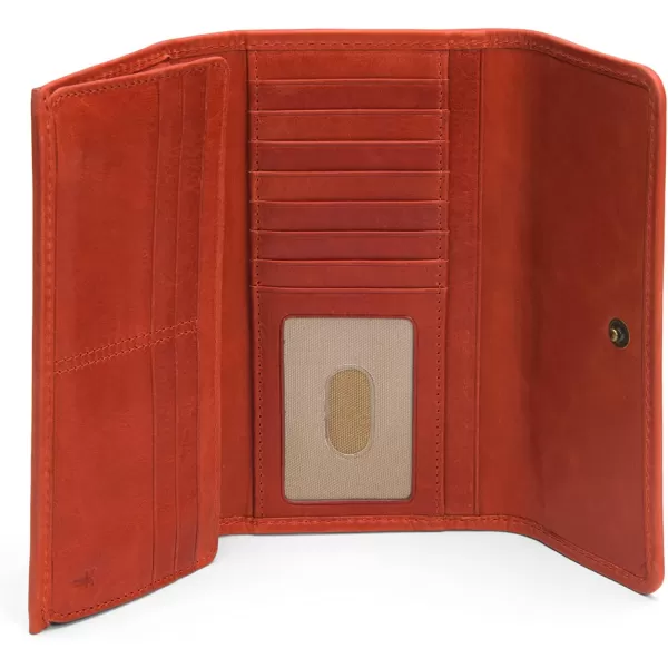FRYE Melissa Continental Snap Leather Wallet