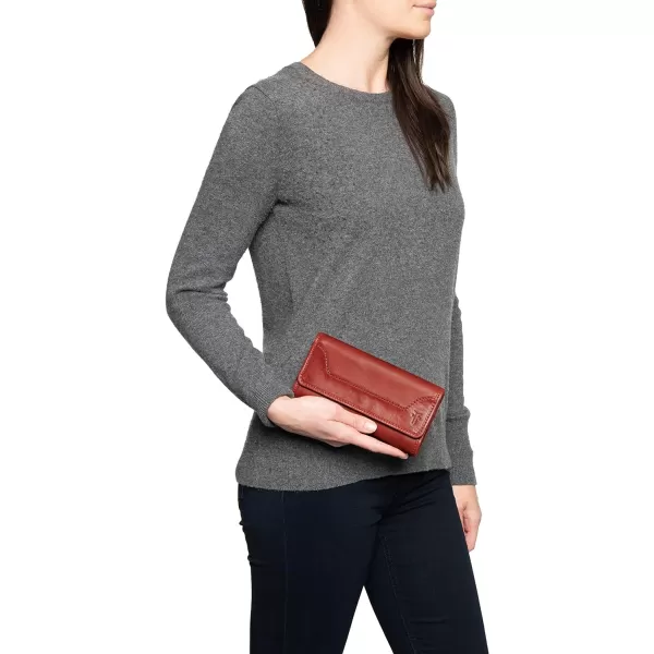 FRYE Melissa Continental Snap Leather Wallet