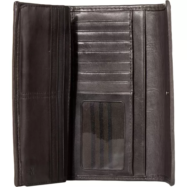 FRYE Melissa Continental Snap Leather Wallet