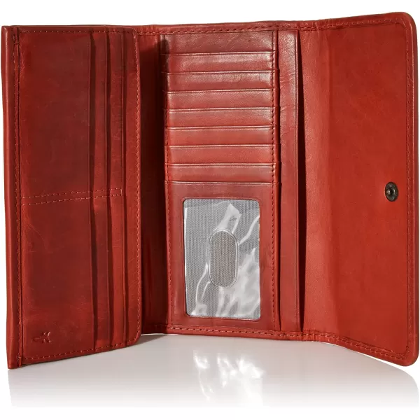 FRYE Melissa Continental Snap Leather Wallet