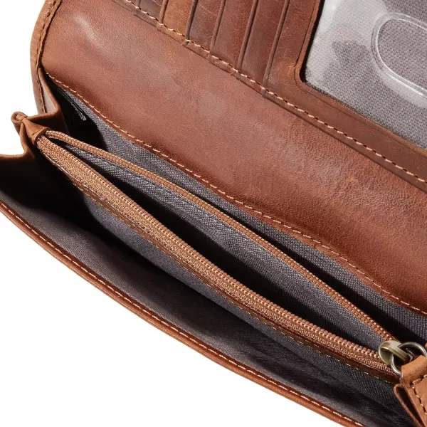 FRYE Melissa Continental Snap Leather Wallet