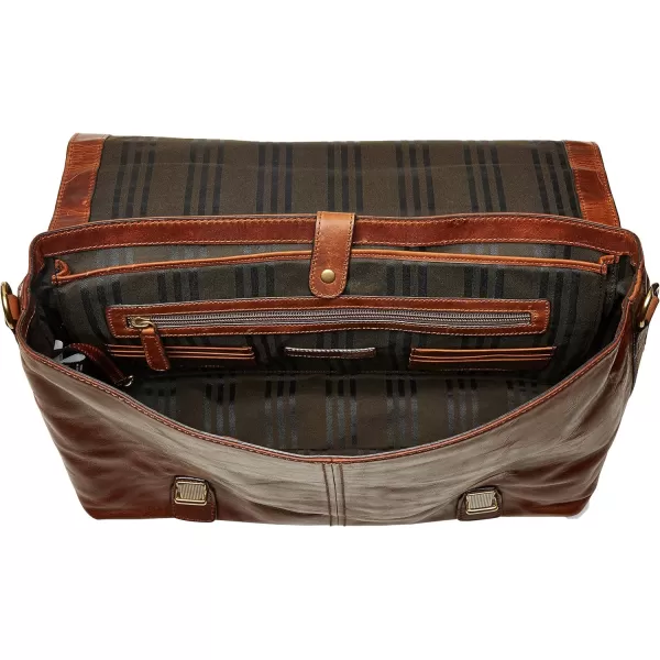 FRYE Men's Logan Top Handle Messenger Bag, Dark Brown, One Size